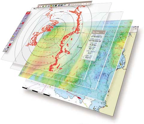 MaxSea-NavNet radar overlay